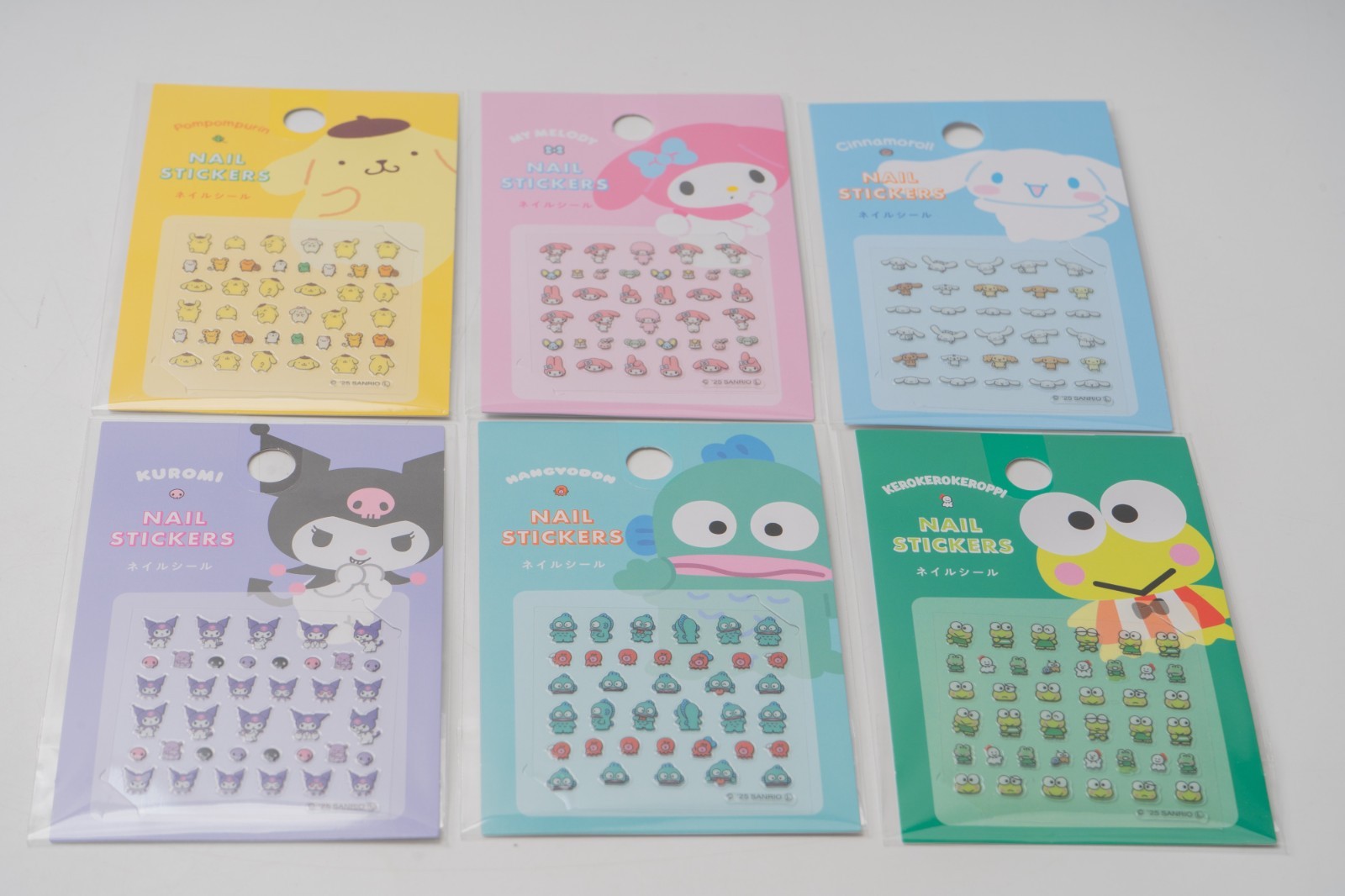 Sanrio Nail Decal Sticker Set of 10 complete DAISO JAPAN