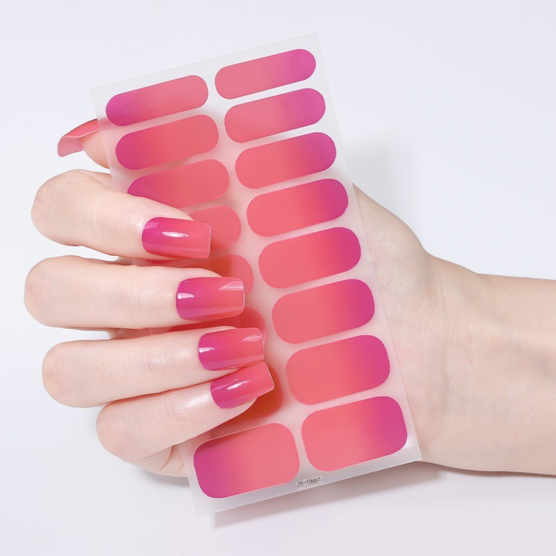 Full Size Nail Wraps Stickers Polish Look Art Ombre/French Manicure Nails USA