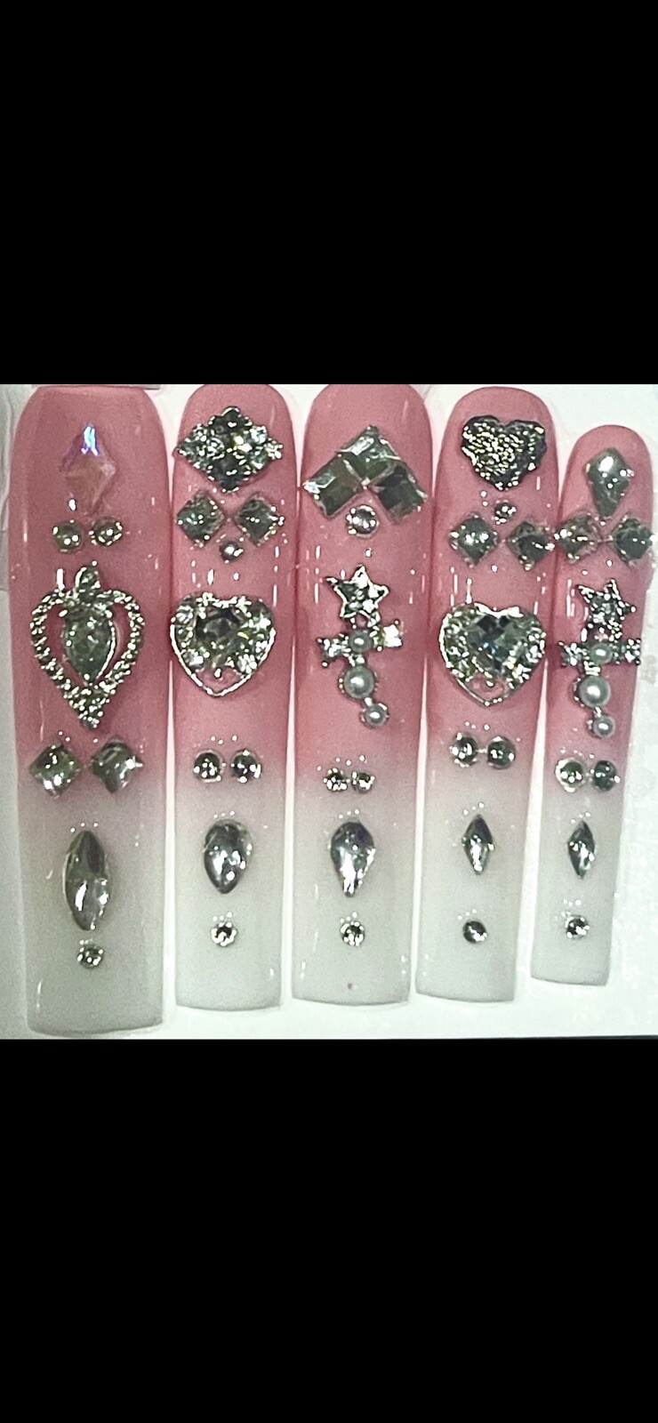 Handmade acrylic custom nails
