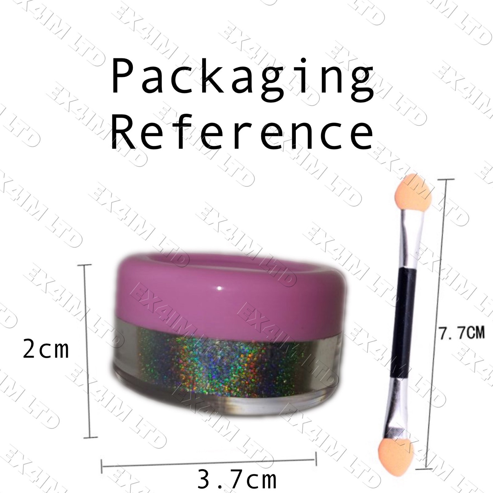 3g Large Pot Holographic Powder 15 Microns UNICORN Rainbow Ultra Fine Pigment