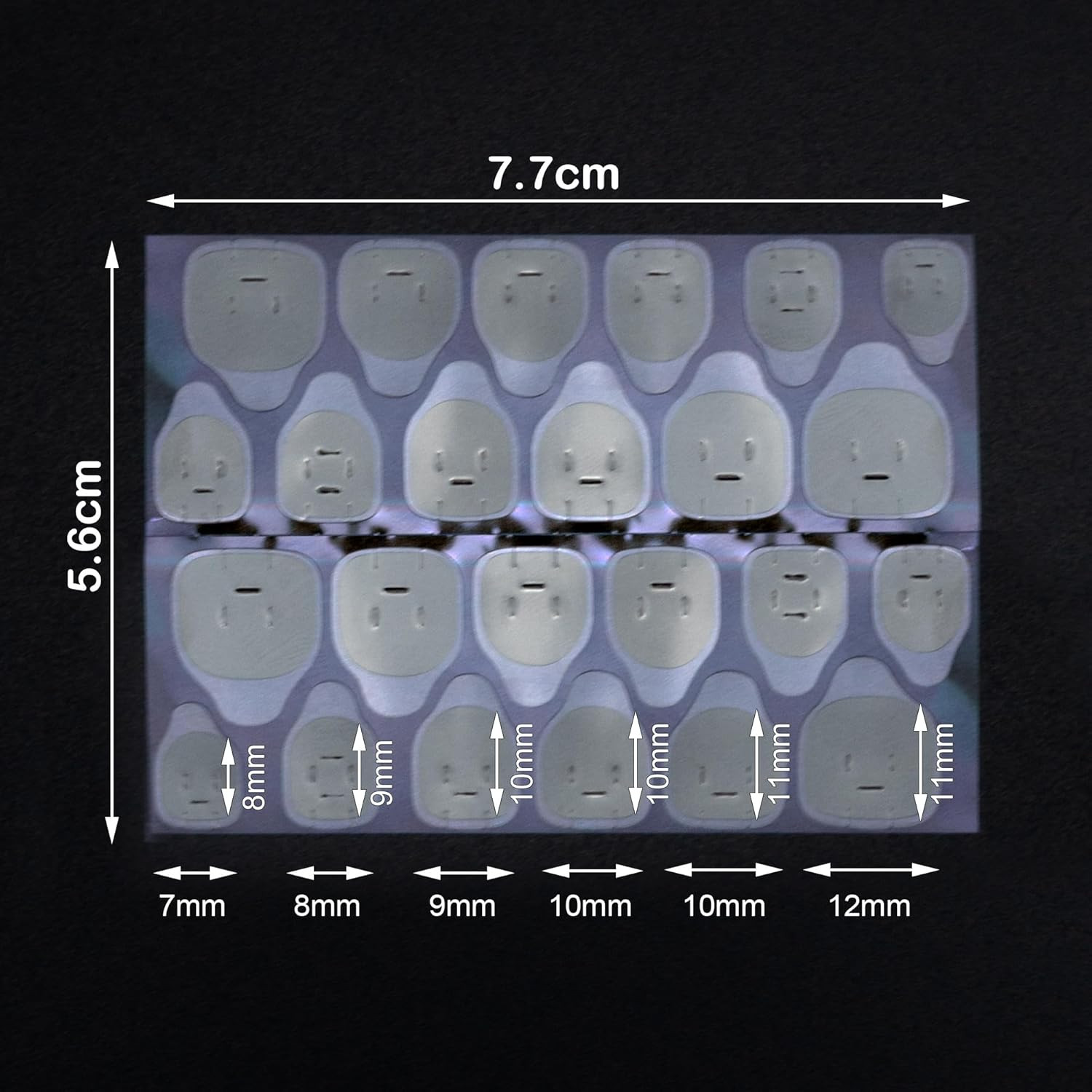 Blingkingdom 10 Sheets (240 PCS) Adhesive Tabs for Press-On Nails, Double Sided