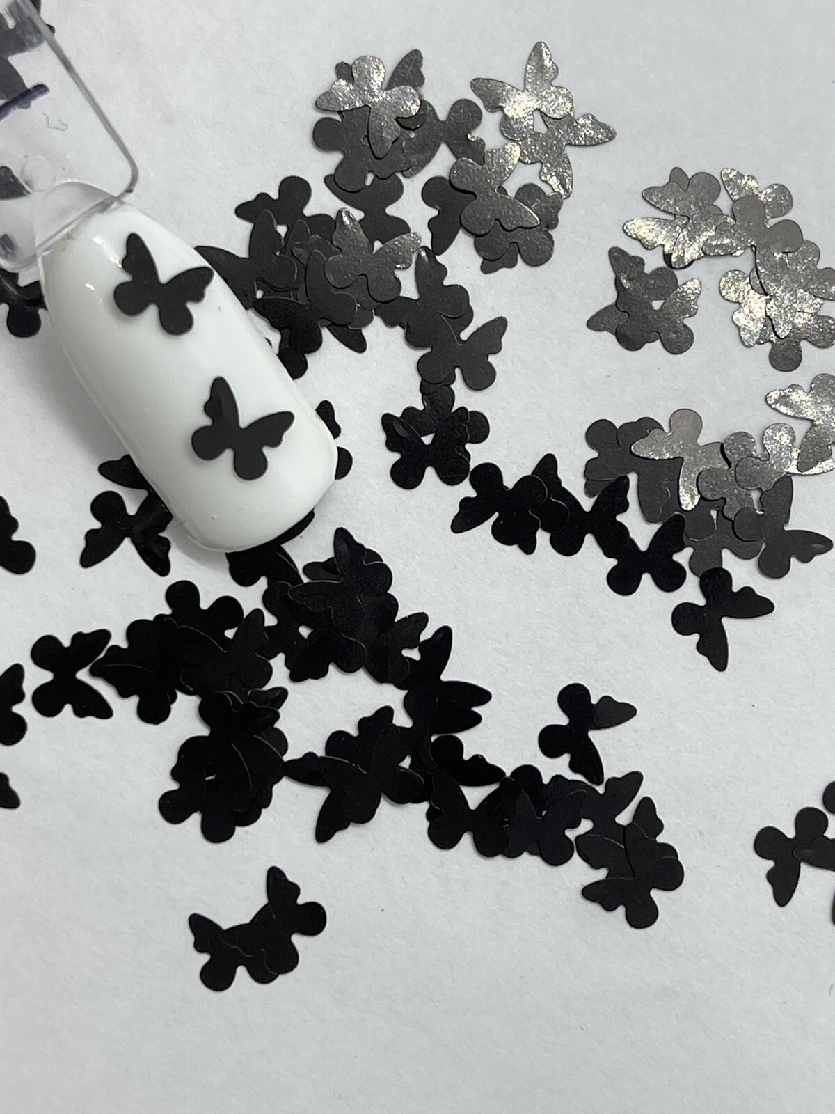 Butterfly 1 Black Nail Glitter | 1 TSP | Gel Nail Art & Acrylic