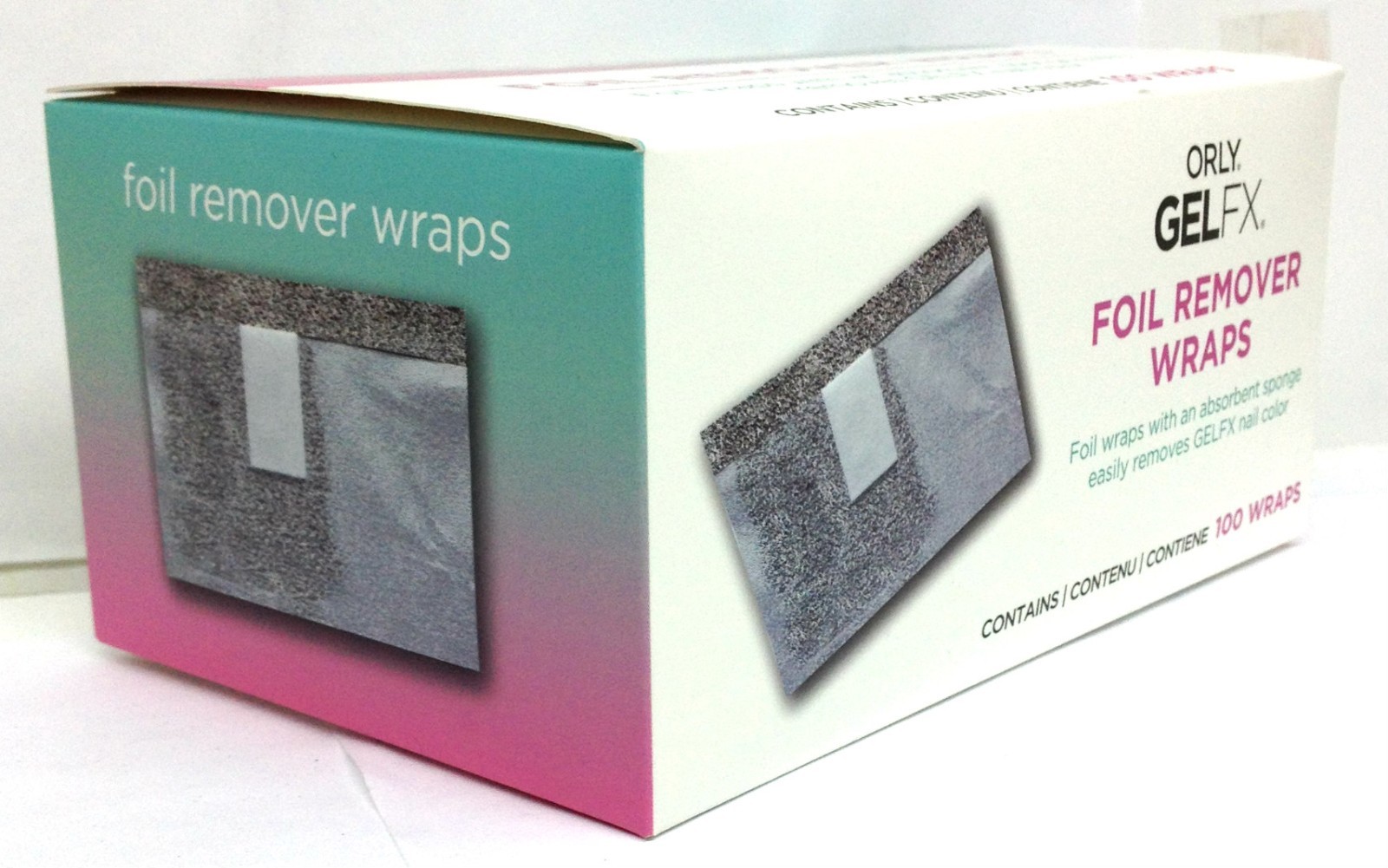 ORLY GELFX Nail – FOIL REMOVER WRAP – 100 Wraps/Pack #33100