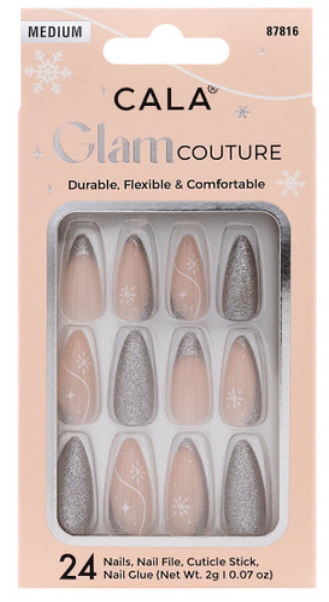 GLAM COUTURE | ALMOND SILVER GLITTER | Holiday Edition