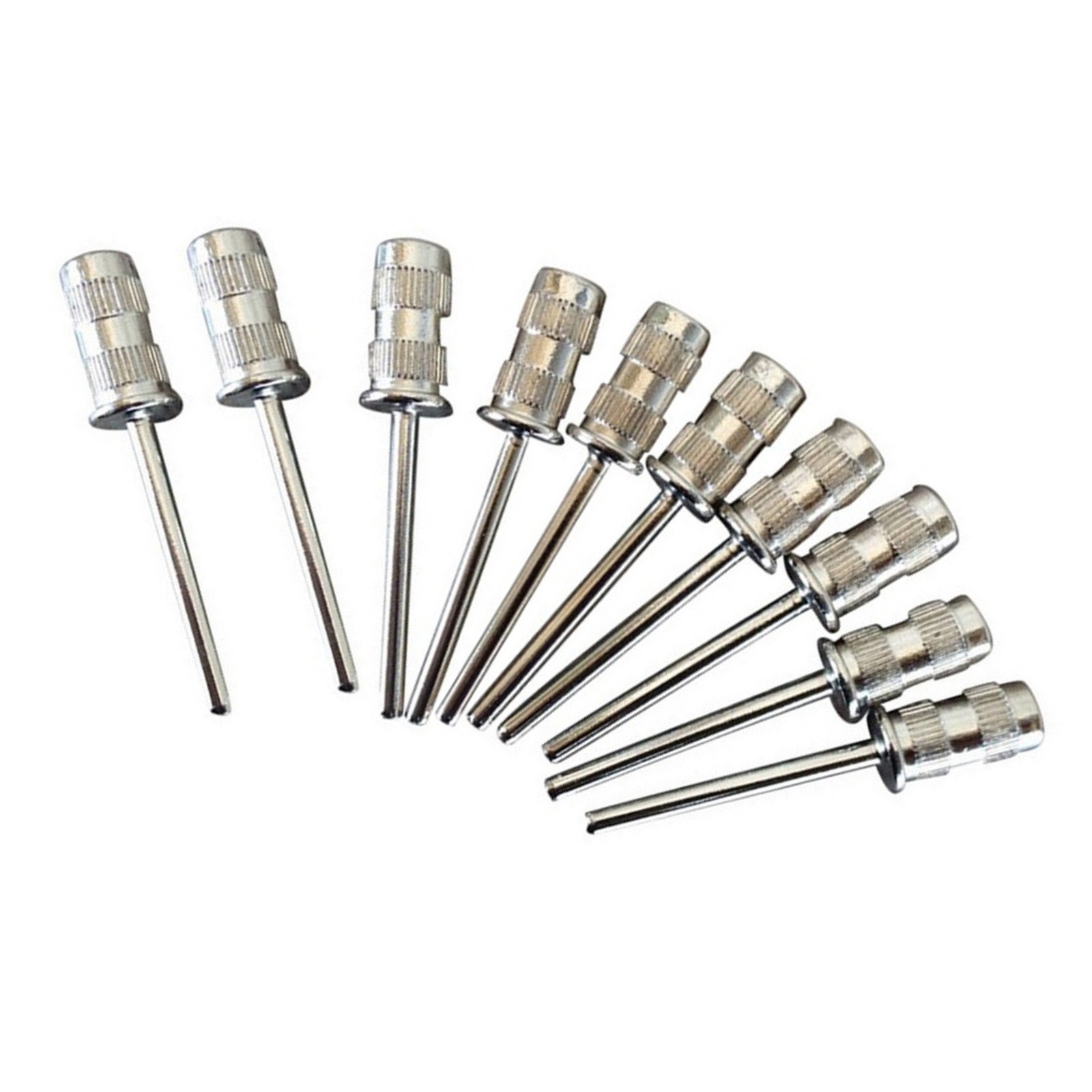 10Pcs/Set Drill Mandrel Bit Nail Sanding Drum For Sanding Band Manicure Pedicure
