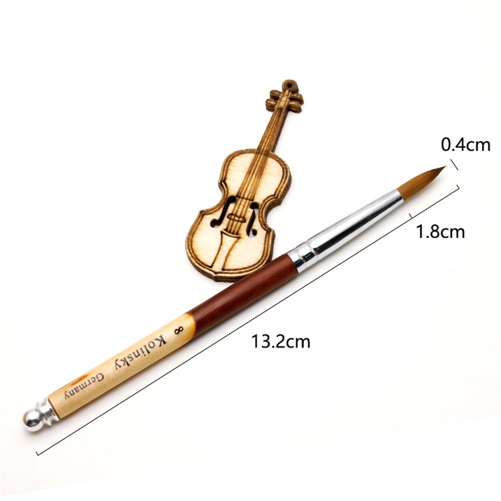 #8-24 Wood Handle Nail Art Brush Draw Polish Painting UV Gel Liner Pen Manicure