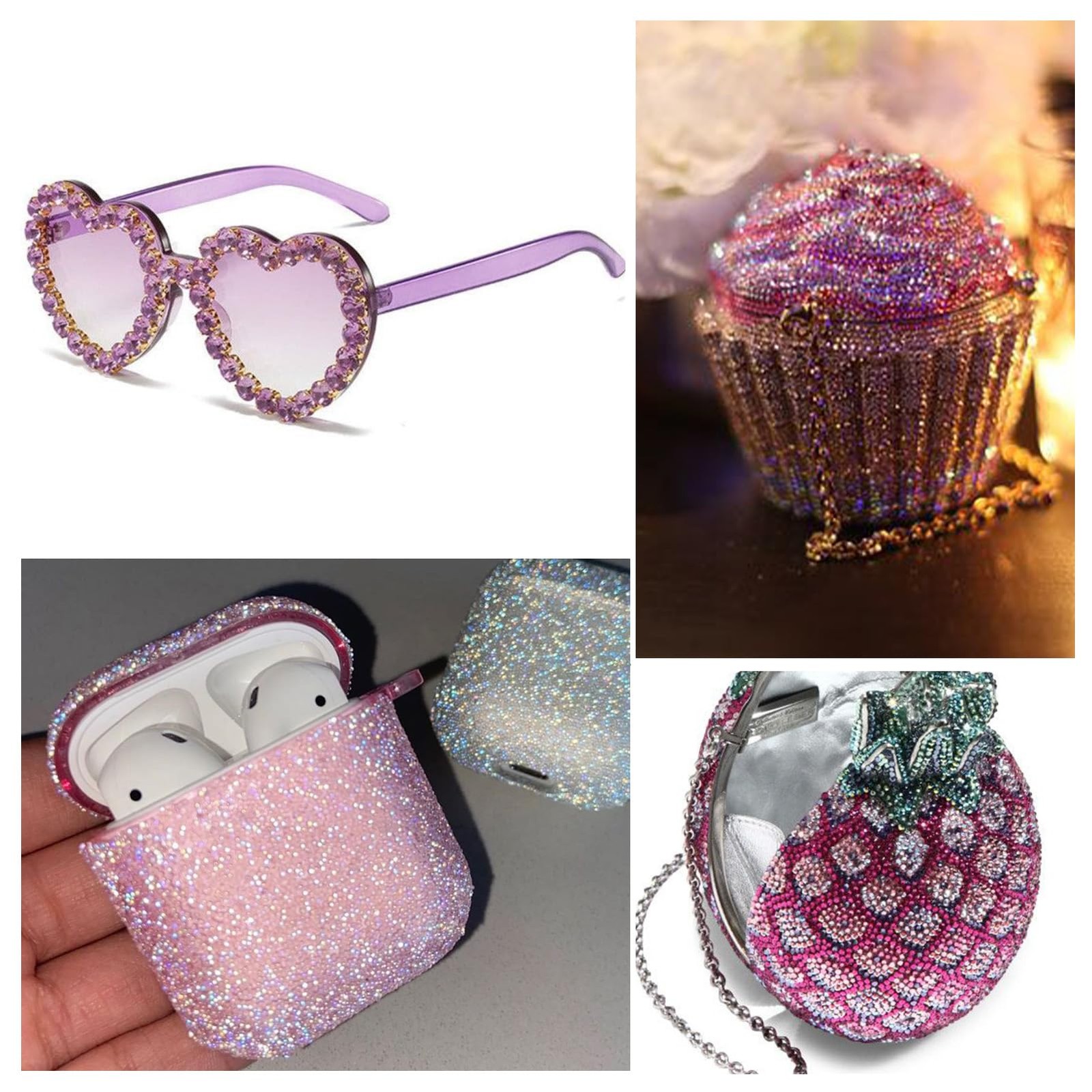 1440Pcs Pink AB Crystal Rhinestones,Glass Flatback Rhinestones Gemstones for …