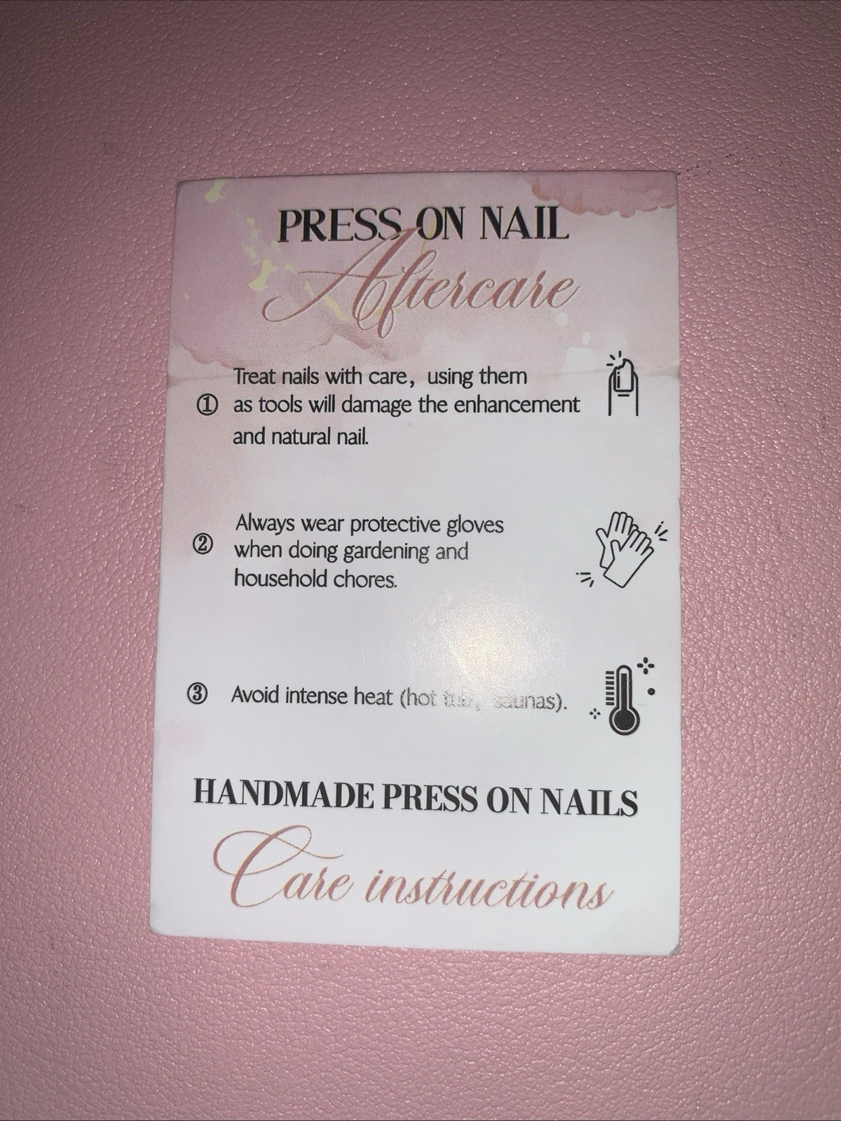 Handmade Green Cateye French tip Press-On Nails With Nail Care Kit!! Set of 20