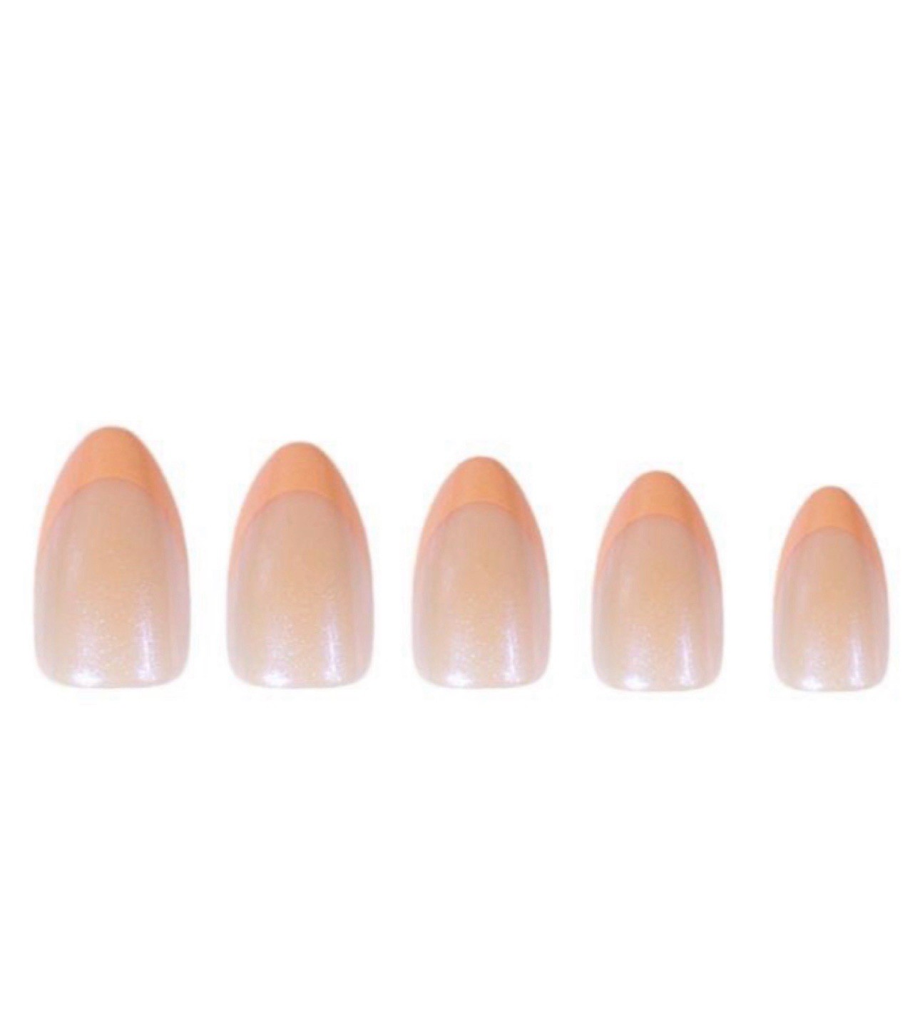 RED ASPEN Maple Glaze Nail Dashes 24 Pop On Medium Almond B3