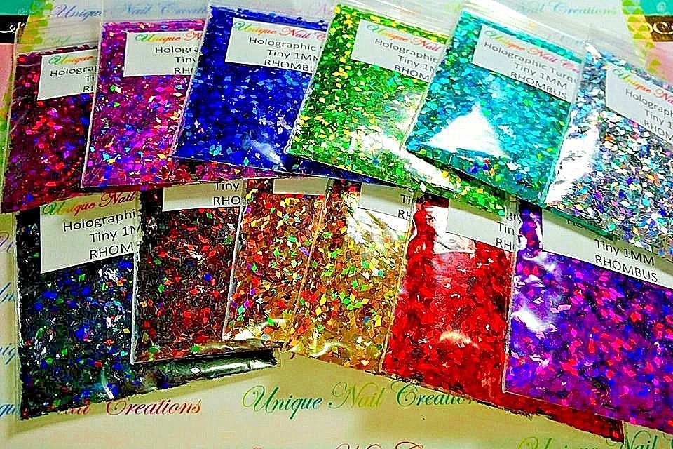 Tiny 1MM~RHOMBUS Shape~Lazer Holo~Nail•Acrylic•Gel•Body Art•Face•Festival