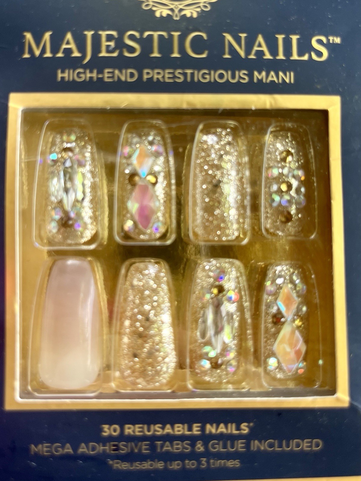 Kiss Majestic Nails & Gold Finger Luxury Nail Lot/4 NEW Packages See List
