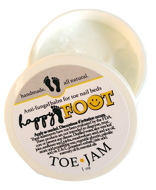 HAPPY FOOT Toe Jam ~ Moisturizing Anti Fungal Foot Creme Essential Oils