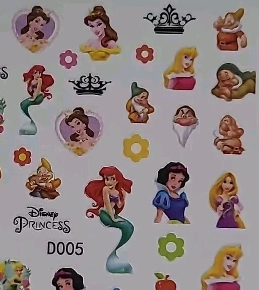 Disney Princess Nail Art Stickers