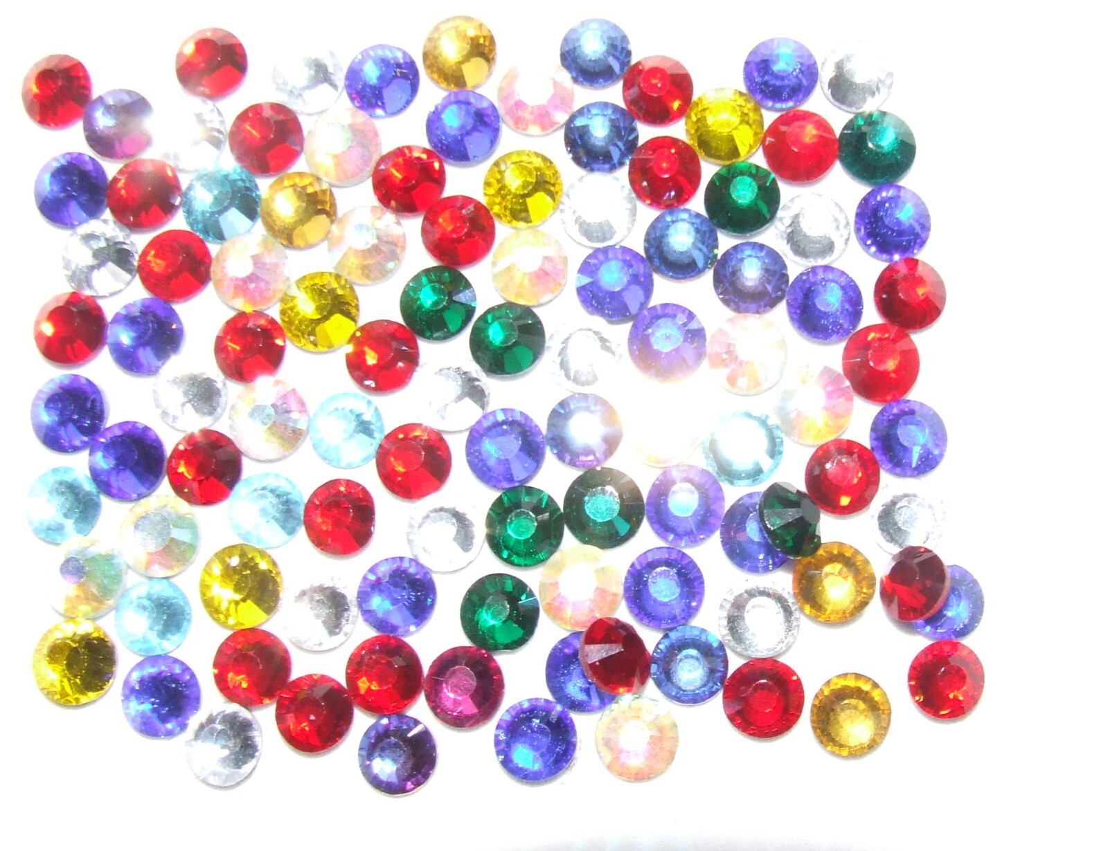 DMC Gem Mixed Joblot Iron On Hotfix GlassRhinestone SS6,10,16, 20,30,2mm,3,4-6mm