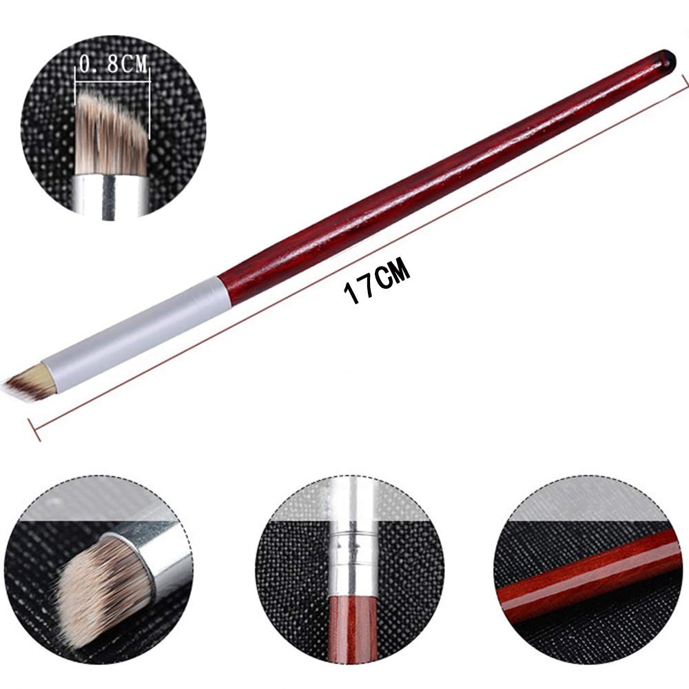 3pcs Acrylic Nail Brush Set Ombre UV Gel Double Head Tools