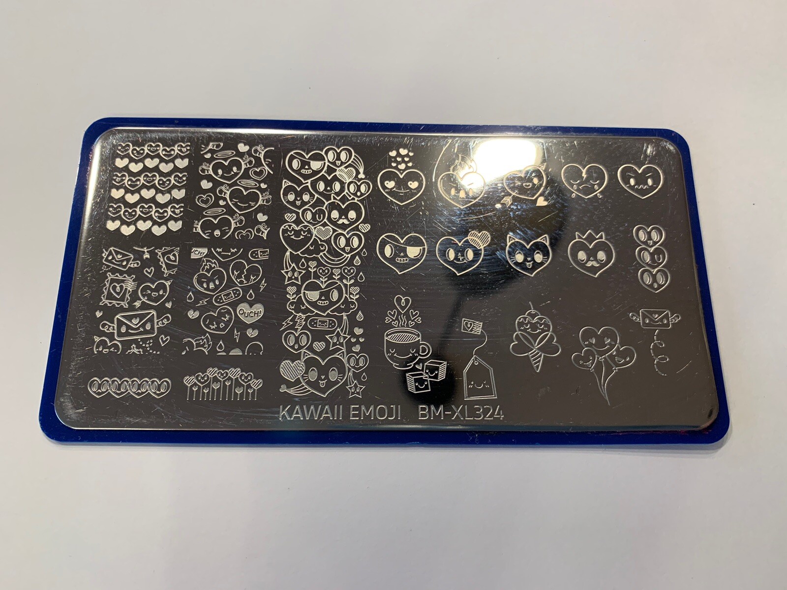 Maniology Bundle Monster BM-XL324 Kawaii Emoji Hearts Nail Stamp Stamping Plate