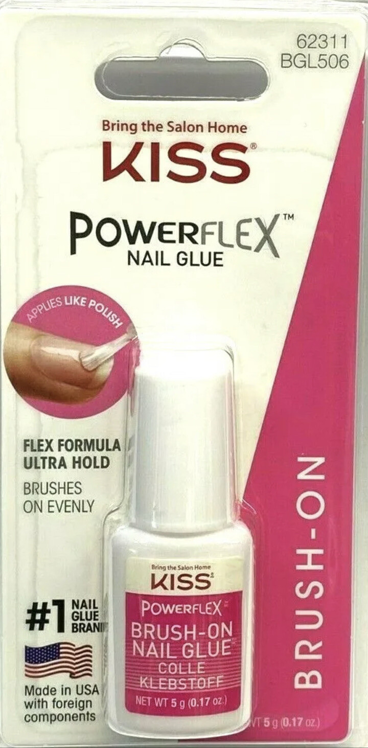 KISS Powerflex Brush-On Nail Glue #BGL506 – Ultra Hold