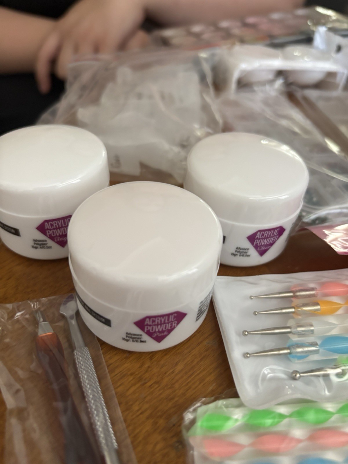 DIY Nail Kit For Beginners With Acrylic Powder Gel & Tools