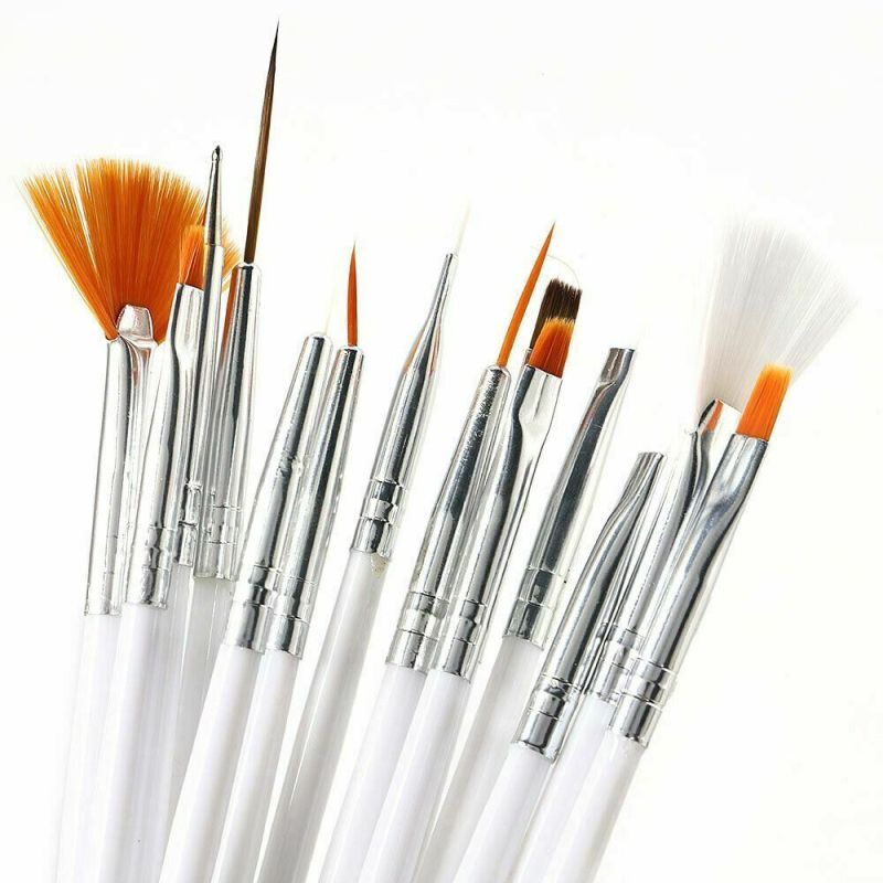 Brush Gel Nail Polish Art Set Dotting Painting Drawing Brushes Pen Tools 20pcs.