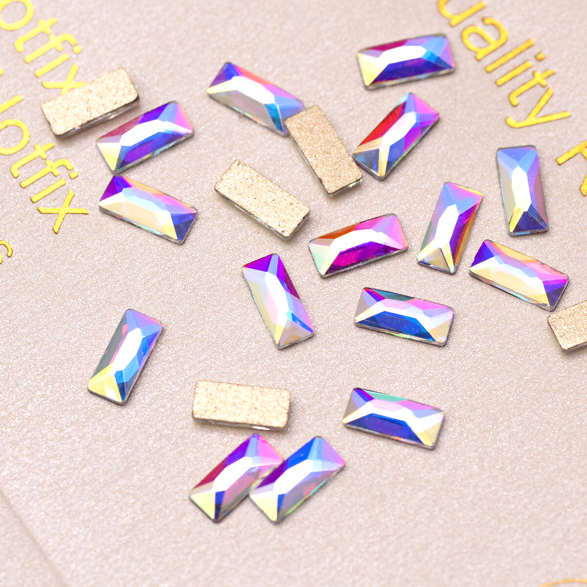 3x7mm Strass Nail Art Rhinestones Mini Triangles Colorful Stones Non hotfix DIY