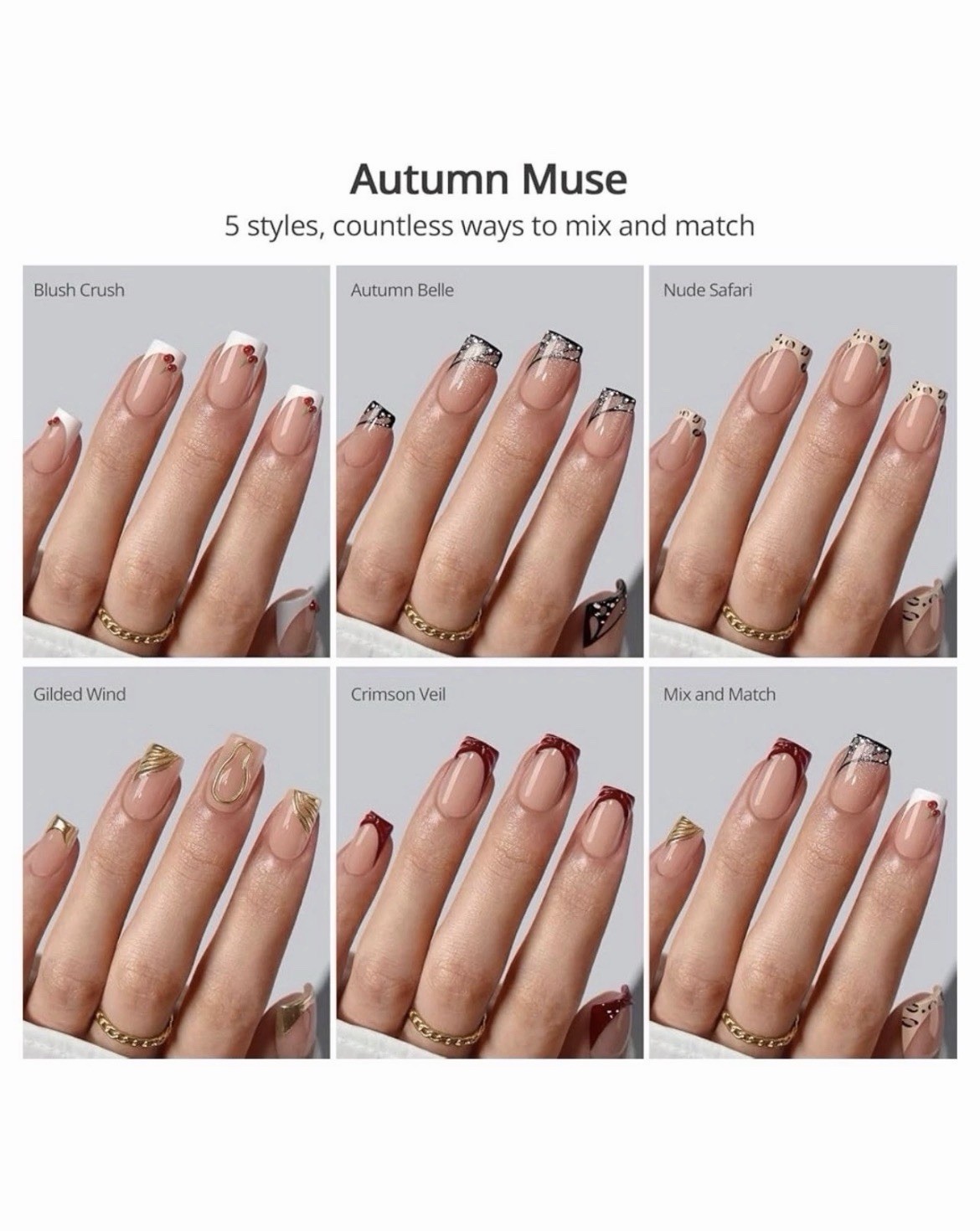 2 New Boxes BTARTBOX Press On Nails, 1 French X Coat 242 & 1 LHPN Autumn Muse