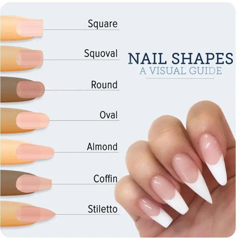 Nails Gel Extension Sticker Nail Art Acrylic Gold Nail Forms Tips Guide