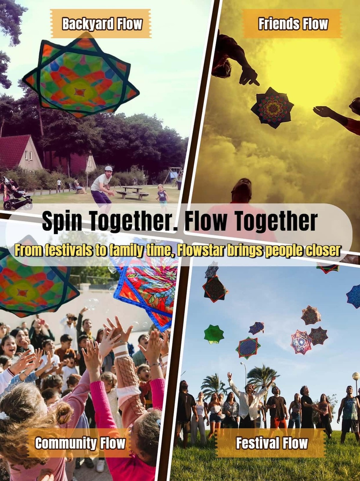 24″ Flow Star | Flowstar Spinning Cloth for All Skill Levels | Easy to Spin &…