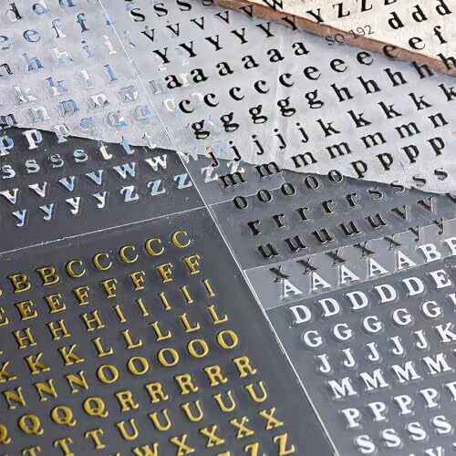 Letter Nail Stickers for Nail Art，English Alphabet Nail Decals Self-Adhesive