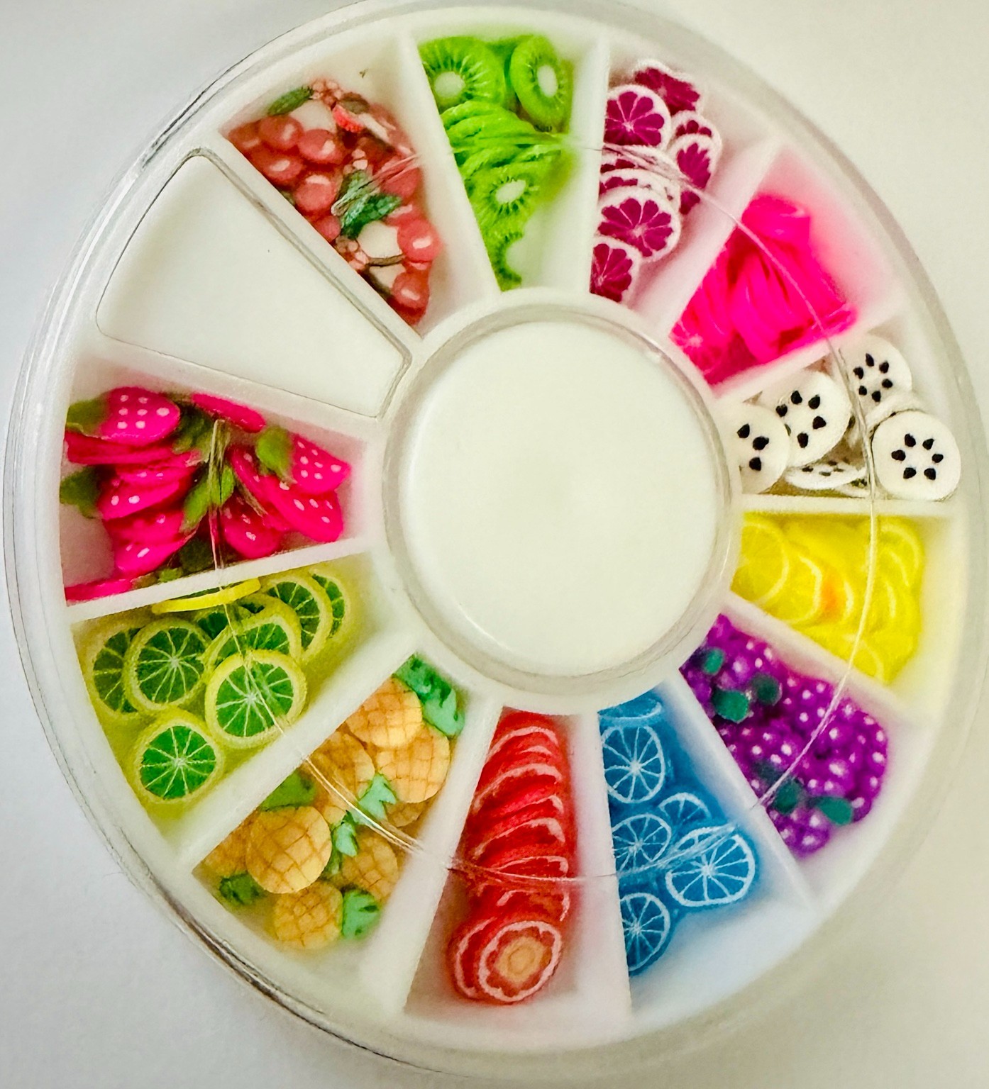 Fimo Dessert Slices Wheel Nail Art Slime Charms Fake Bake Choose Style