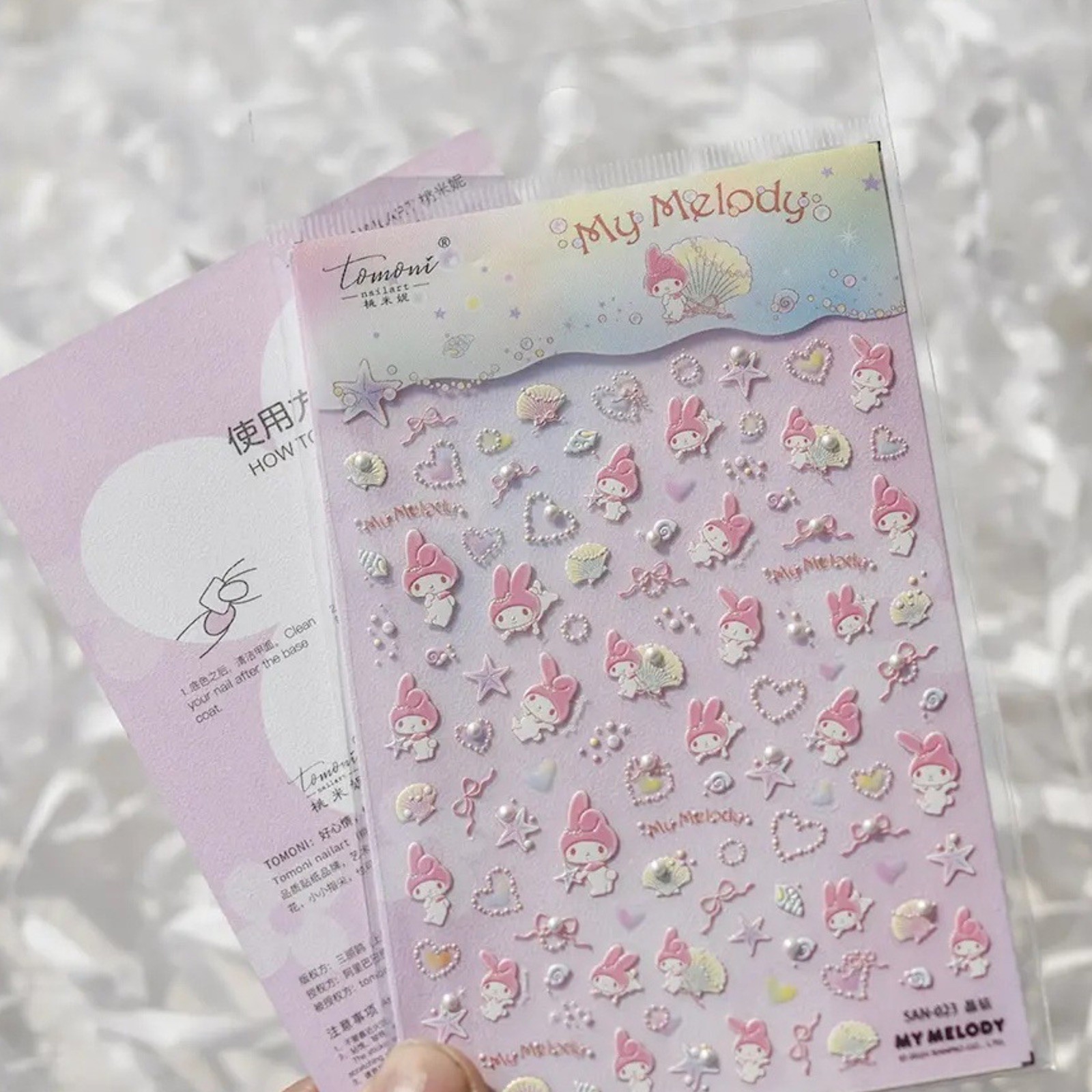3D Cute Nail Stickers Sanrio Charaters Nail Stickers Nail Supplies for DIY Nail