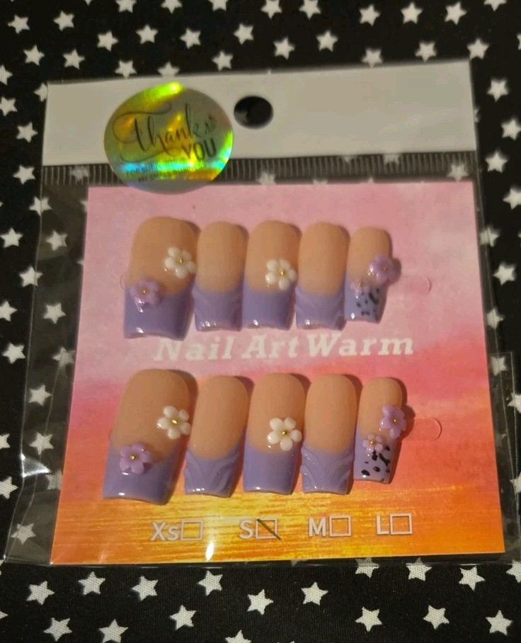 French Design “Unbranded” Press On Nails Size S