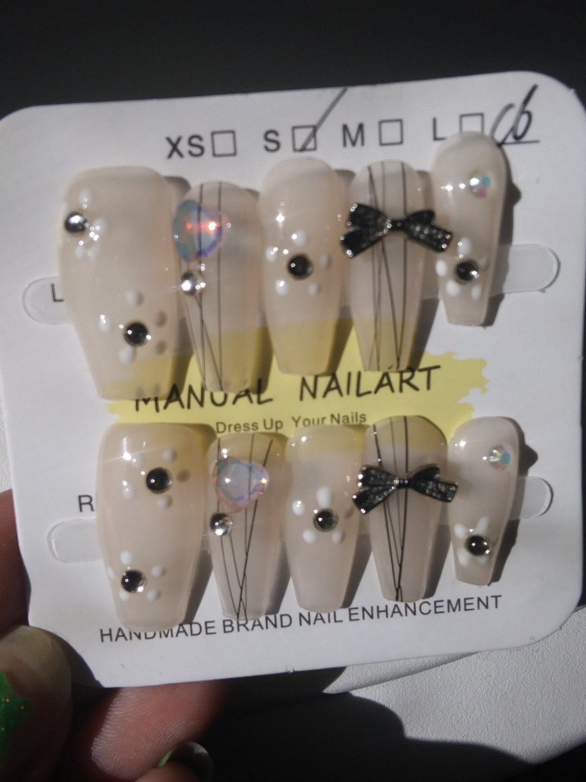 Handmade Press On Nails Size S/ M