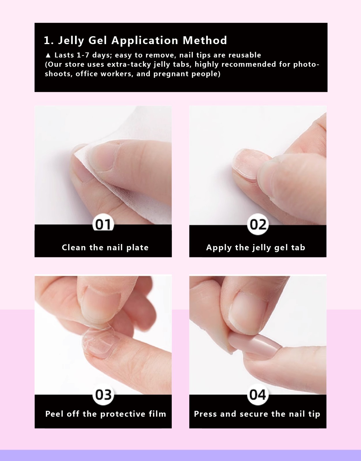 Press on nails – Amber Lake