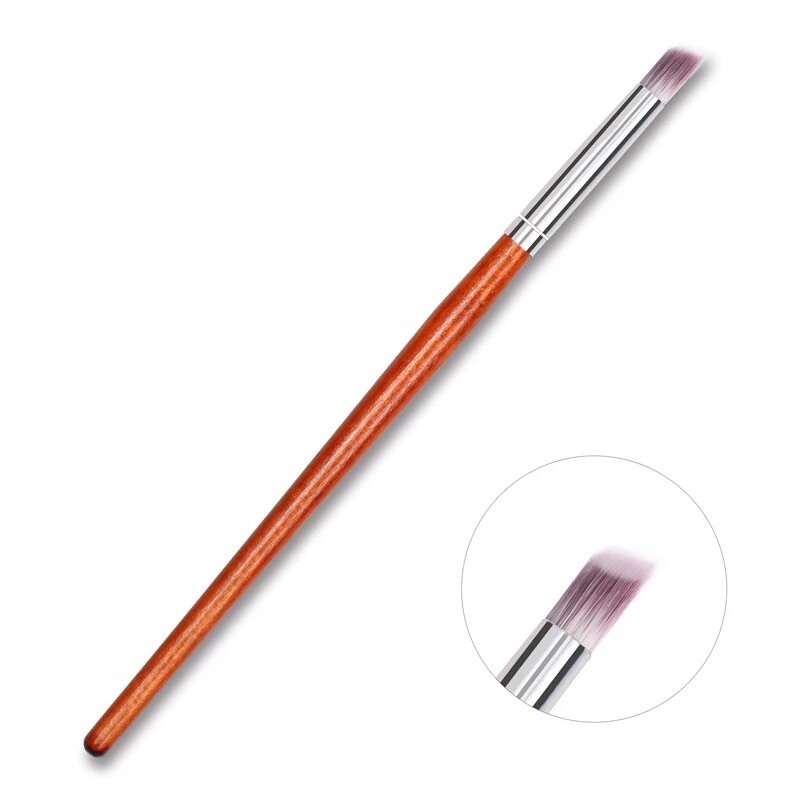 Gradient Wood Nail Brush Art UV Gel Polish Blooming Painting Pen Ombre Shading