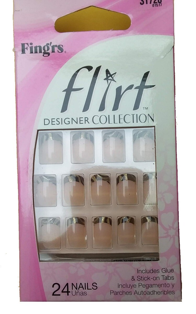 FING’RS Flirt Designer Collection Press-On Nails Manicure 24 Nails Pack #31720