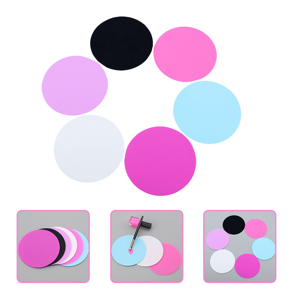 6 Pcs Makeup Color Palette Pigment for Nails Salon Mixing Palettes