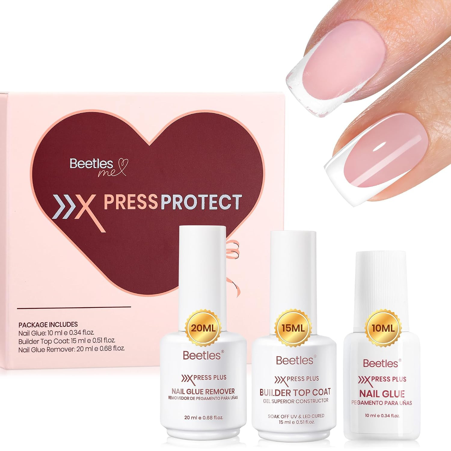 Beetles 10ML Super Strong Nail Glue for Press Ons, Nail Tips, Acrylic Nails | No