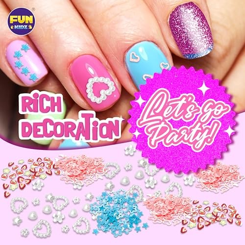 Nail Polish Pens Kit for Girls Ages 7-12, FunKidz Nail Pen Combo Kit Teen Gift