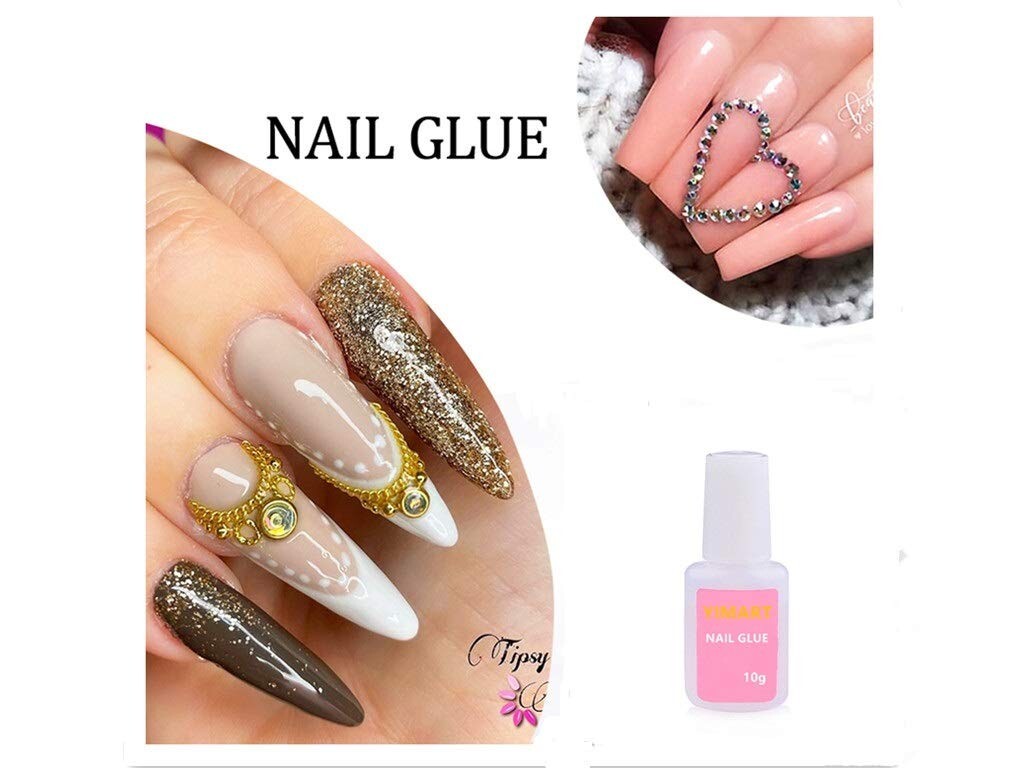 Professional Salon Nail Glue Quick and Strong Nail Liquid Adhesive, 4 Pack ys