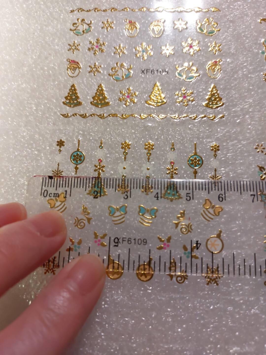 4 X Small Sheets Of Christmas Nail Art Stickers (Dn63) New