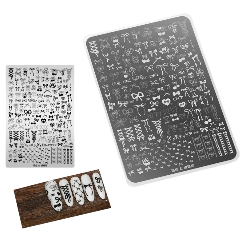 Artistic Nail Design Transfer Plates Precise Carved Patterns Nail Stamping Plate