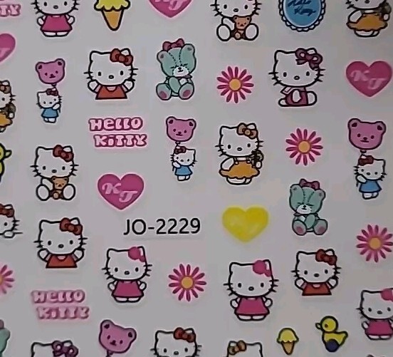 Hello Kitty Nail Art Stickers
