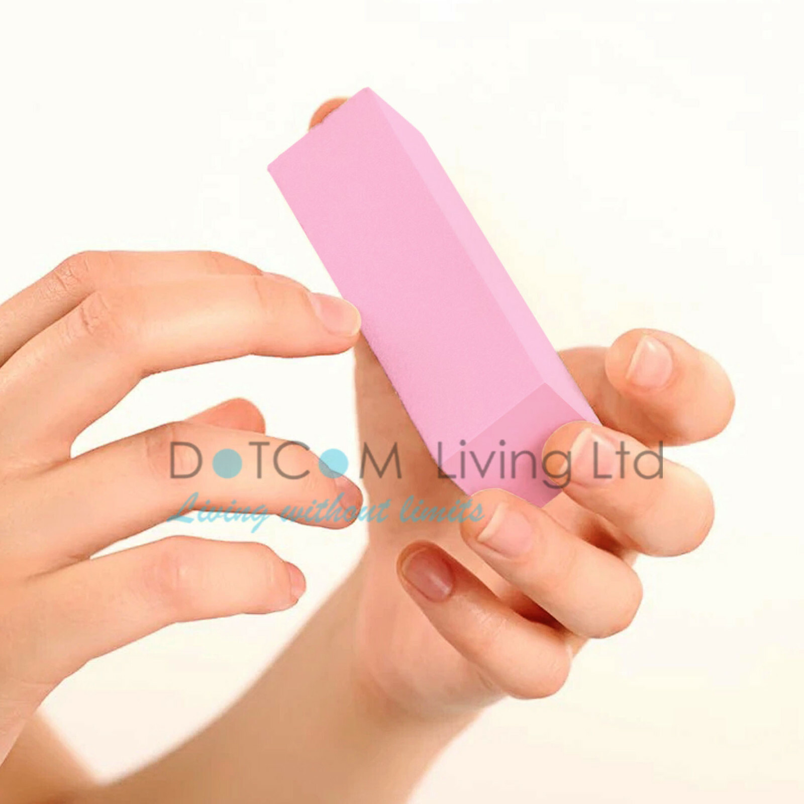 Nail Buffer Block Files Tool Tips 4 Ways Art Acrylic Sanding Manicure White Pink