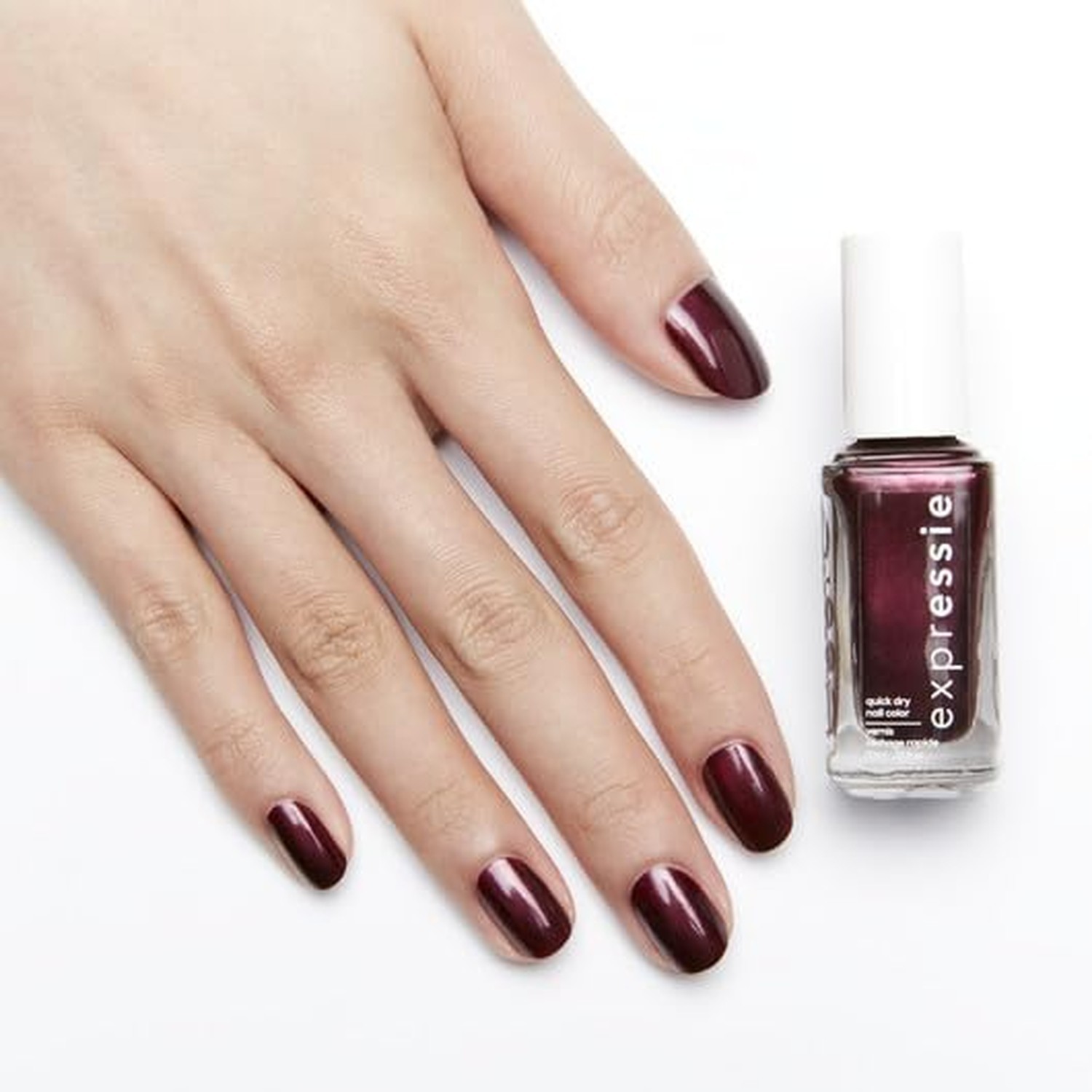 Essie expressie, Quick-Dry Nail Polish, 8-Free Vegan, Dark Purple, Breaking T…