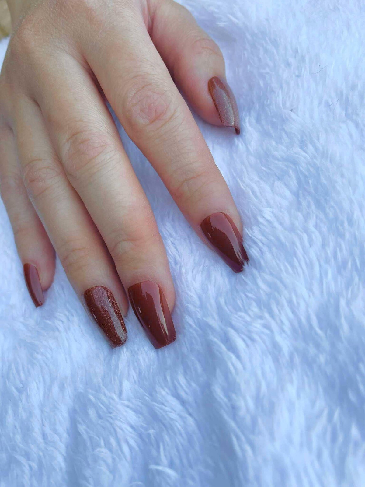Press On Nails Cat eyes Coffin Short Soft Gel and Super Hold Glue