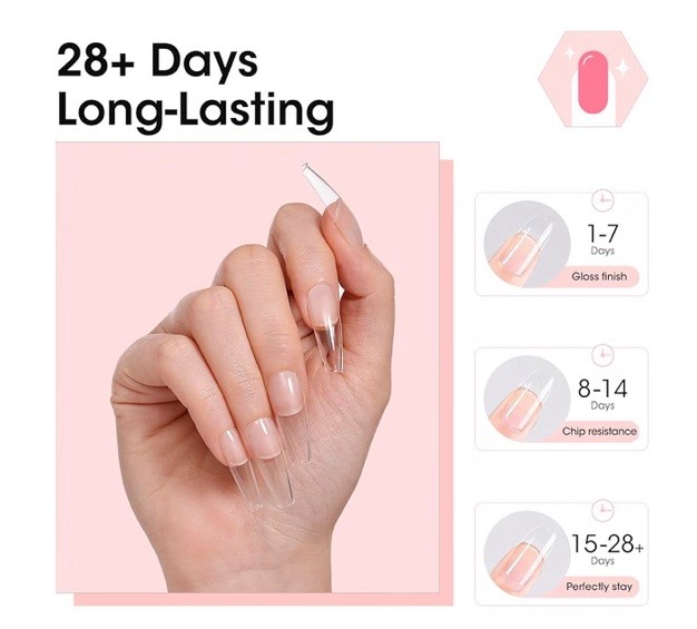 GELLEN Solid Nail Glue Gel 15g Long-Lasting Non-Toxic Low Odor UV/LED