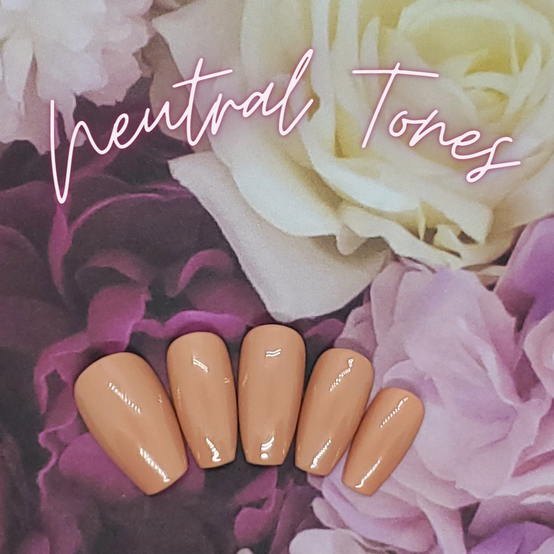 #07 Mocha Brown Press On Nails | Handmade | Hard Gel Glue On Nails