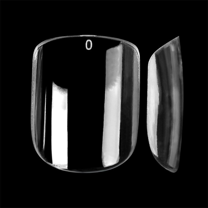 240pcs Ultra Short Square Gel Nail Tips Full Coverage Extension False Nails