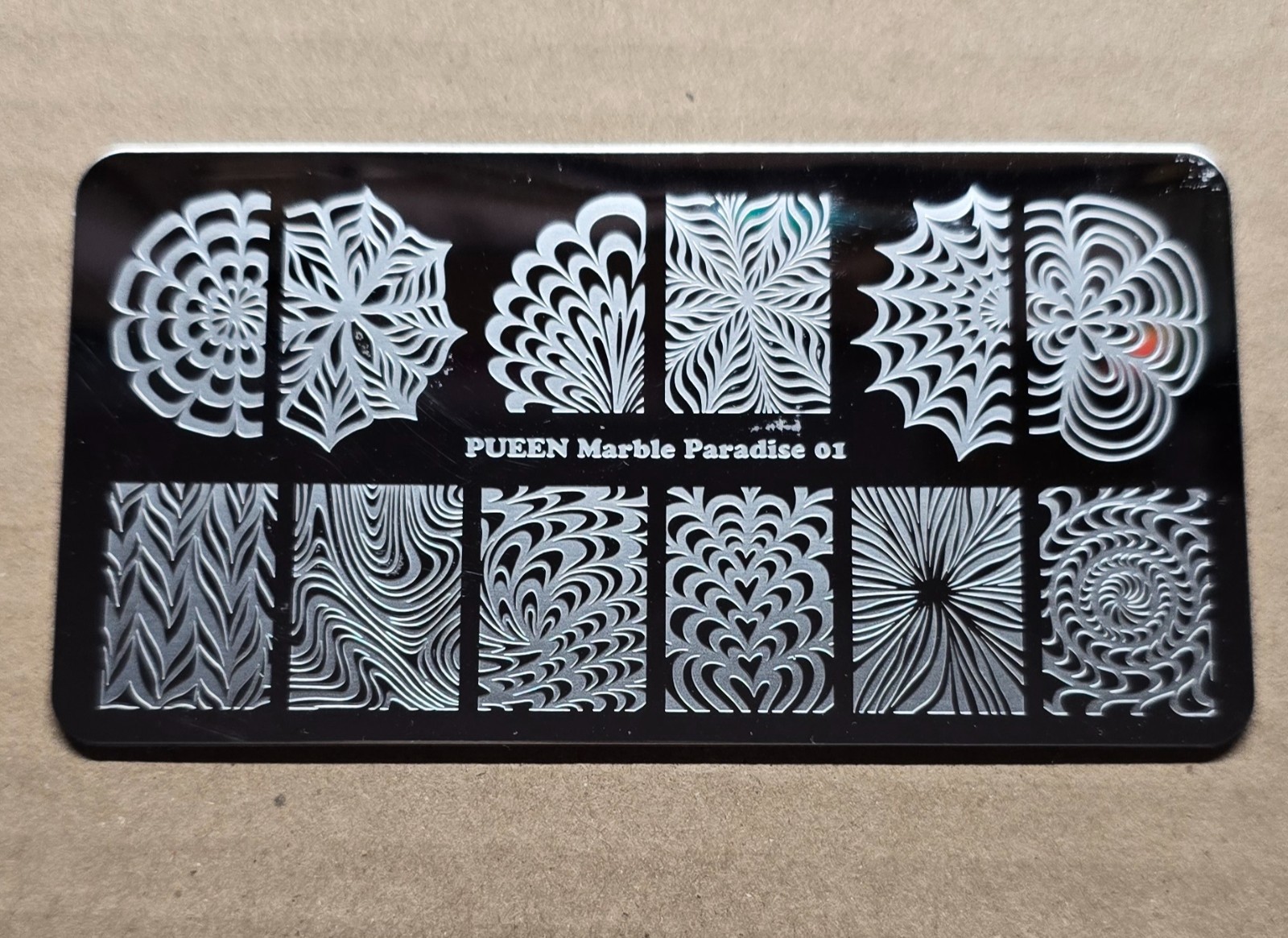 PUEEN Nail Party Marble Paradise Fairytale Nature Love Fancy Nail Stamping Plate