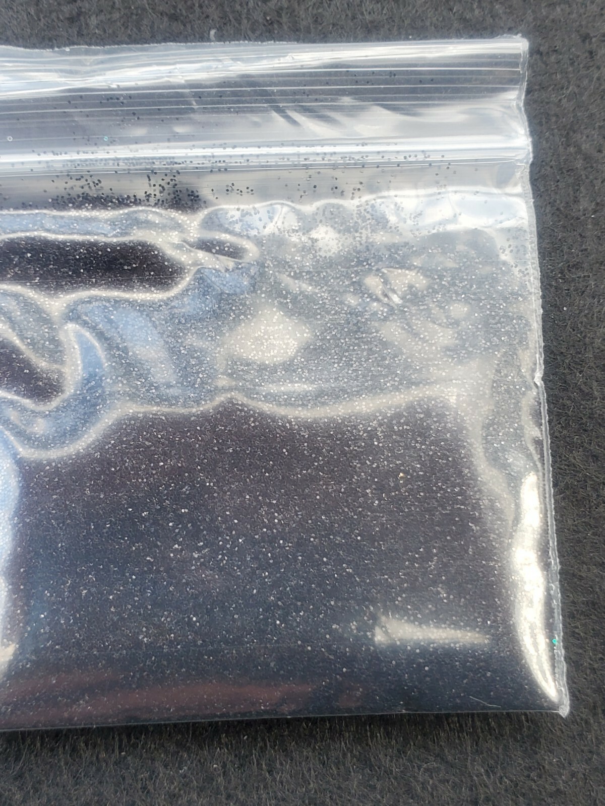 Black onyx Extra Fine Glitter for nails, DIY, acrylic, crafts, half tbsp